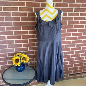 Tahari Accordion Pleated Dress